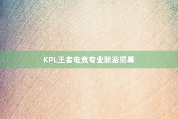 KPL王者电竞专业联赛揭幕