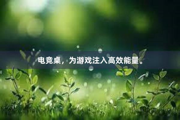 电竞桌，为游戏注入高效能量。