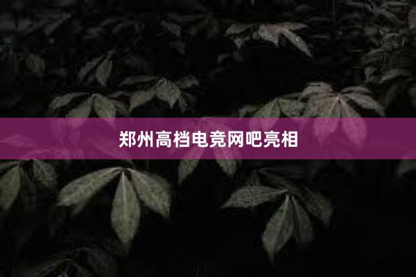 郑州高档电竞网吧亮相